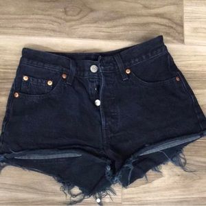 Like new navy blue Levi jean shorts